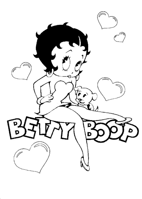 baby betty boop coloring pages - photo #7