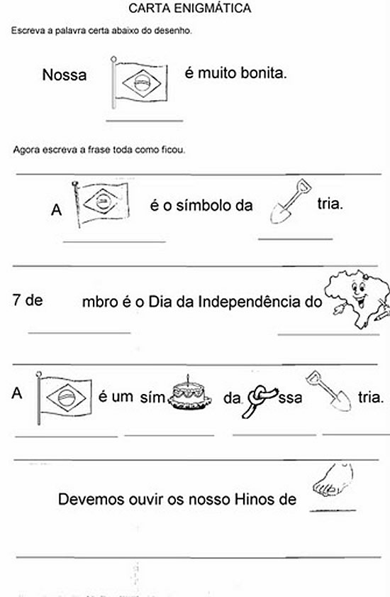 Atividades Independência Do Brasil Plano De Aula 7 De Setembro