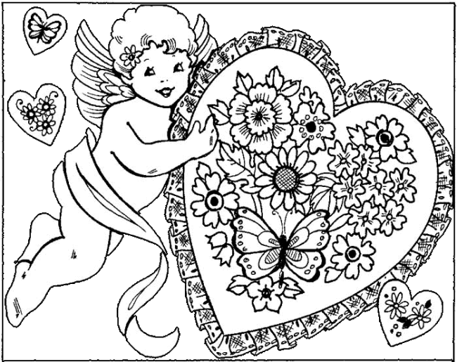 valentines abstract coloring pages - photo #26